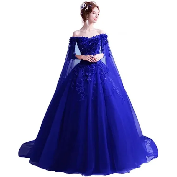 Red Sleeveless Cotton Quince Dresses​ Gown - Image 4