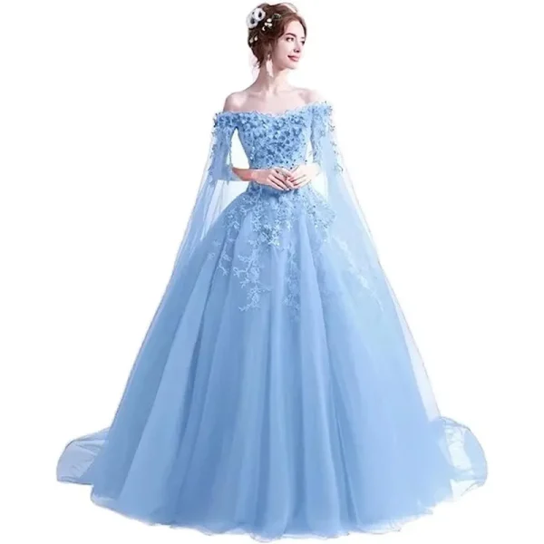 Red Sleeveless Cotton Quince Dresses​ Gown - Image 6