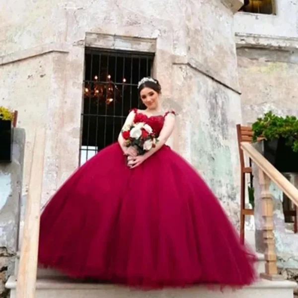 Rose Quince Dresses 3D Flowers - Image 2