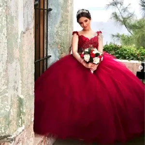 Rose Quince Dresses 3D Flowers