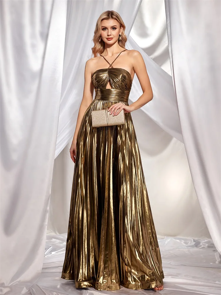 XUIBOL Luxury High Quality Women Design Maxi Dress Sexy Tube top Satin Evening Dress Party Night Elegant Long Cocktail Prom Gown