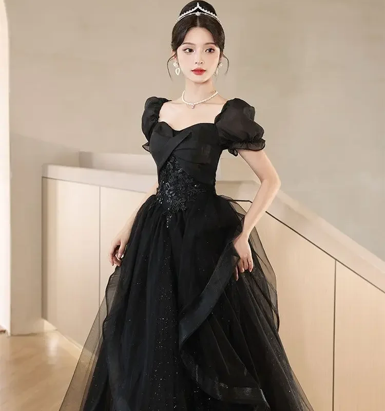 5221-rub2i5.jpeg New Graduation High School Dress High end Black