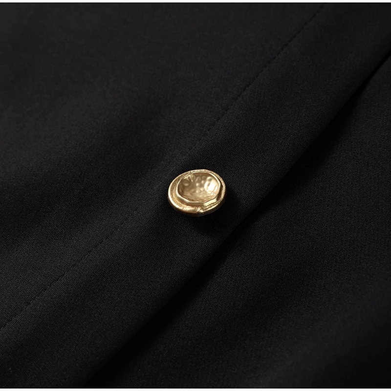 Black Elegant Long Dress With Belt Women Slim Single Breasted Front Split Sleeveless Female Dresses 2025 Summer Lady Vestido