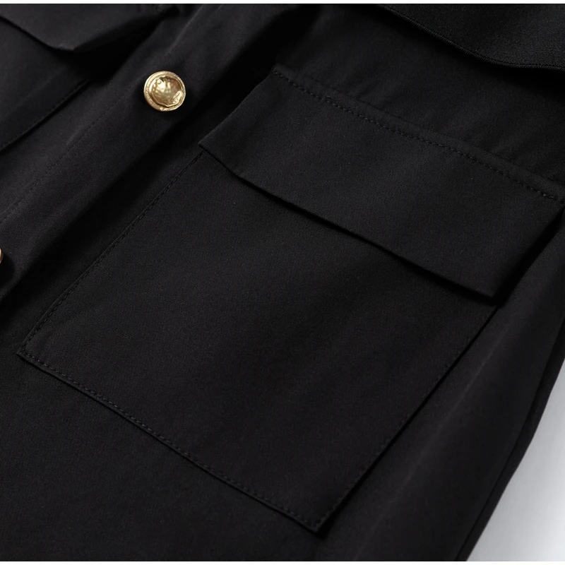 Black Elegant Long Dress With Belt Women Slim Single Breasted Front Split Sleeveless Female Dresses 2025 Summer Lady Vestido