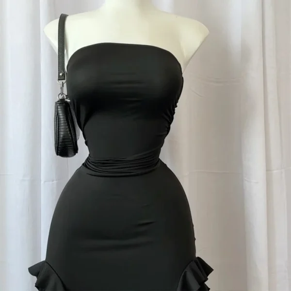 Summer Maxi Black Sleeveless Dress - Image 5