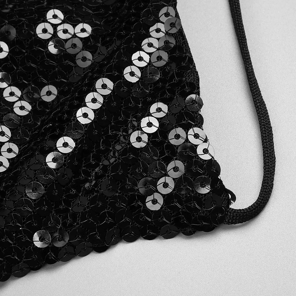 Women Summer Luxury Sexy Backless Halter Black Mesh Sequins Maxi Long Gowns Dress Elegant Sparkly Evening Party Club Dress Women Summer Luxury Sexy Backless Halter Black Mesh Sequins Maxi Long Gowns Dress Elegant Sparkly Evening Party Club Dress