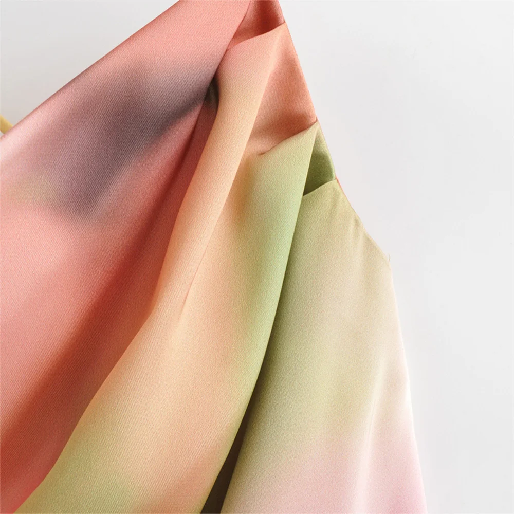 women's tie dye camisole dress with backless decoration for spring and summer new casual women's wear