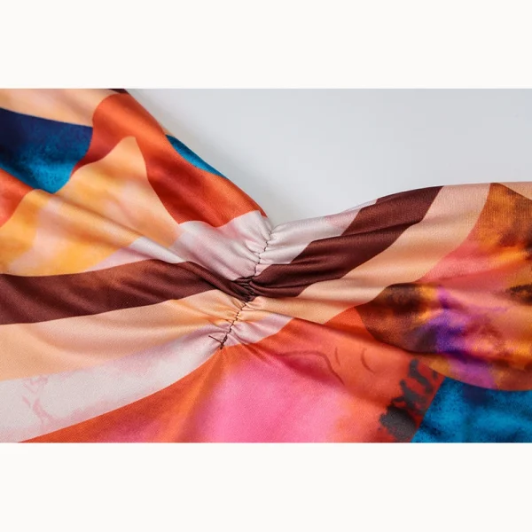Tie Dye Print Long Dress - Image 6