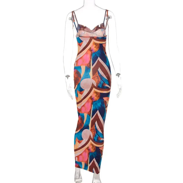 Tie Dye Print Long Dress - Image 5