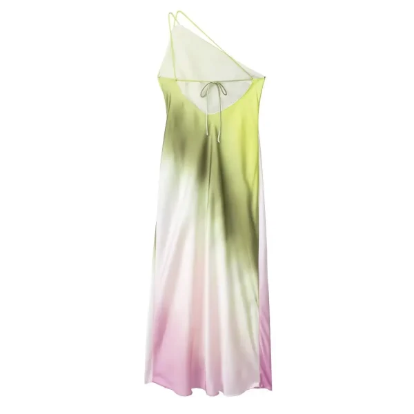 Tie-Dye Backless Off-Shoulder Dress - Image 3