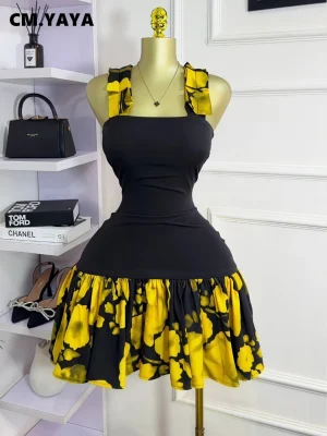 Tie-Dye Patchwork Bodycon Mini Dress